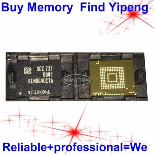 KLMDG4UCTA-B041 BGA153Ball EMMC5.1 5.1 128GB Mobilephone Memory New original and Second-hand Soldered Balls Tested OK