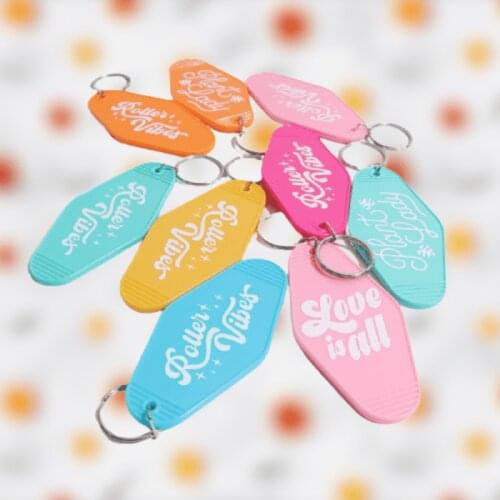 10PcsResin Motel Hotel Key Chain