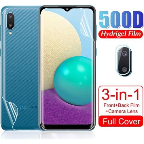 For Samsung A02 Hydrogel Film Camera Lens Protective Glass For Samsung Galaxy A 02 GalaxyA02 SM-A022F 6.5'' Phone Film Not Glass