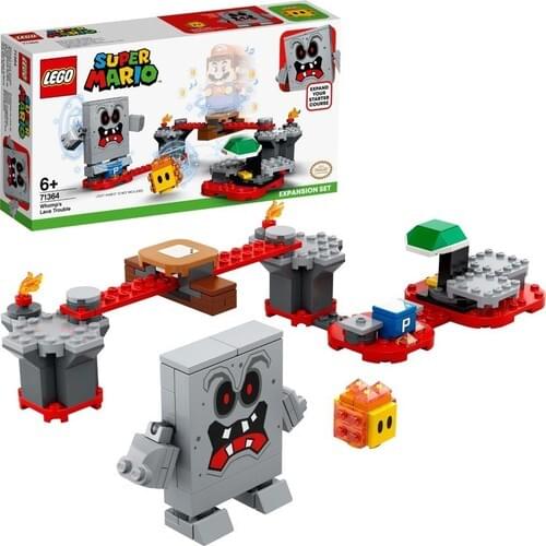 LEGO Super Mario Whomp’s Lava Trouble Expansion Set Building Kit 71364 Toy for Kids Enhance Super Mario 133 Pieces