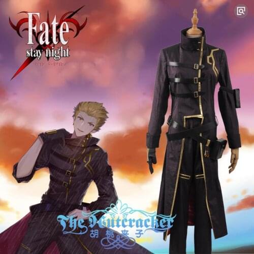 Anime Fate Grand Order Cosplay Costume Fate Gilgamesh Cosplay Costume Full Sets Suit Concept Dress Custom Made