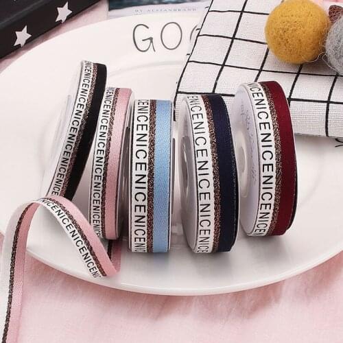 Metallic Glitter ribbon for belt gift packing belt Christmas embellishment wedding party decorations DIY Bow Sewing Crafts