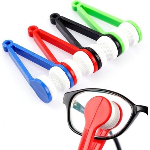 Hot 50PCS/lot Mini Microfibre Glasses Cleaner Microfibre Spectacles Sunglasses Eyeglass Cleaner Clean Wipe Tools Wholesale