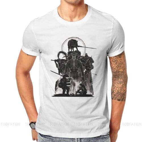 Firelink Shrine Fashion TShirts Dark Souls Lord Manus Darkstalker Kaathe Game Men Harajuku Tops T Shirt Round Neck Big Size