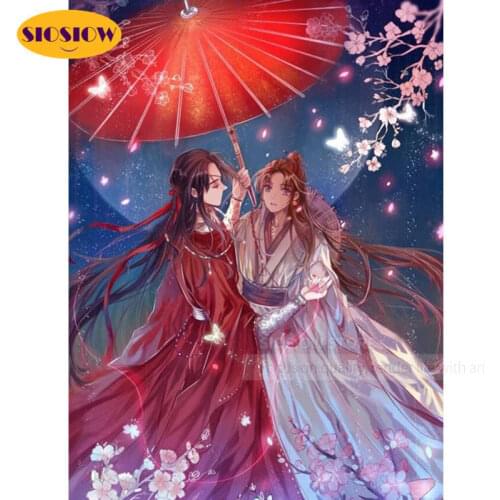 Heaven Officials Blessing poster Diy Diamond Painting Chinese Cross Stitch Diamond Mosaic Embroidery Boys Love Gifts For Girls