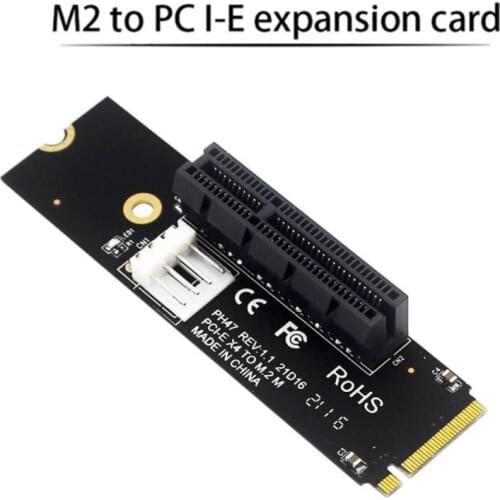 Newest NGFF M2 M.2 To PCI-E 4x 1x Slot Riser Card Adapter Male To Female PCIE Multiplier For BTC Miner Mining Machine