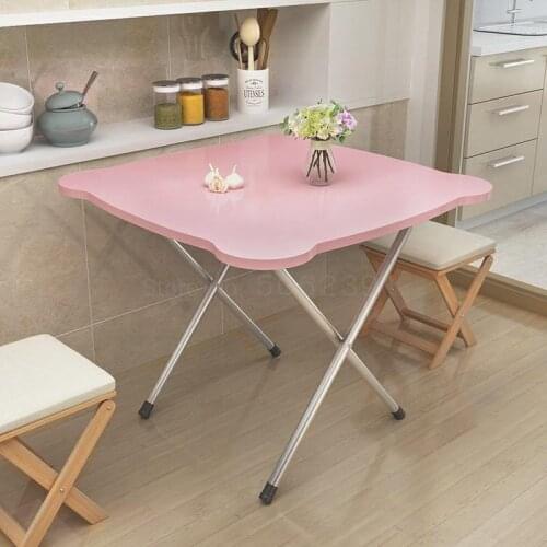 Dining Table Folding Small Family Table Table Small Table 2 People 4 Simple Table Rental Room Low Table Rectangular