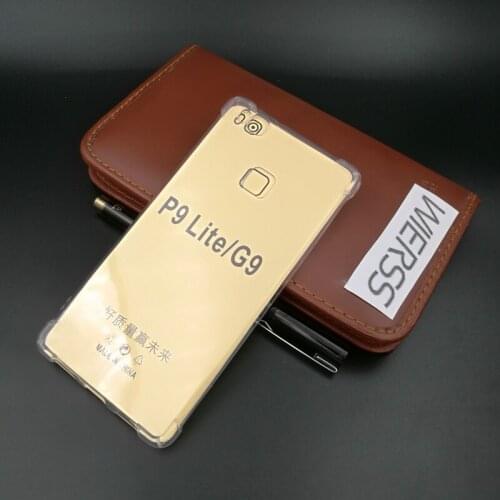 Anti-knock Phone Case For Huawei P9 lite P9lite G9 lite VNS-L21 VNS-L22 VNS-L23 VNS-L31 VNS-L53 5.2" Transparent Back cover Case