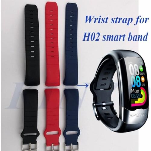 Wrist strap bracelet for H02 smart band watch band hour straps h02 watch ecg test sticker smart accessory factory wholesale 2020