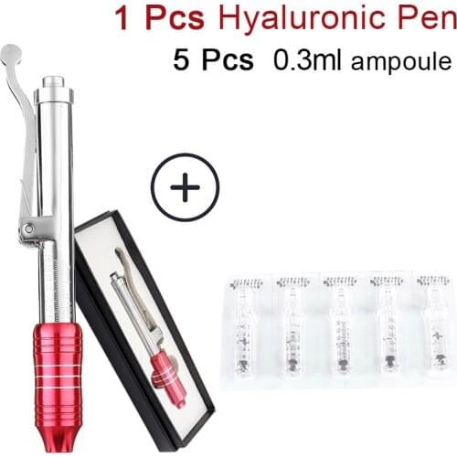 0.3ml hyaluronique pen meso Hyaluronic pen filler lip injection Pen high pressure Atomizer Pen Kit for Anti Wrinkle Lip Filler