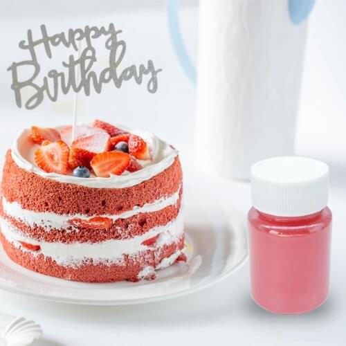 15g Edible Gold Powder Rose Red Pearl Powder Mousse Cake Fondant Macaron Chocolate Decoration Glitter Powder Baking Color Dust