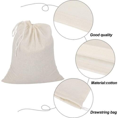 Cheesecloth Bags Nut Milk Strainer Cotton Muslin Bags Mesh Food Bags for Yogurt Coffee Tea Juice Wine Supplies Nylon Filter SGS
