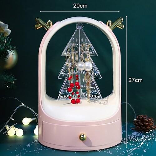 Jewelry Storage Box High-Rnd Exquisite Ring Case Luxury Household Large-Capacity Storage Earring Necklace Shelf Display Stand