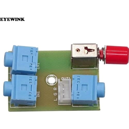 XH-M371 3.5 Audio 2 Ways into 1 Way Out Audio Switching Module Switch Board Audio Socket Switch Diy Electronic PCB Board