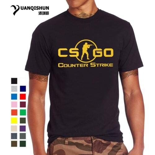 YUANQISHUN 2019 New CS GO Print T Shirt Counter Strike Global Offensive CSGO Hot Games TShirt Team Custom Men Boutique T-shirt