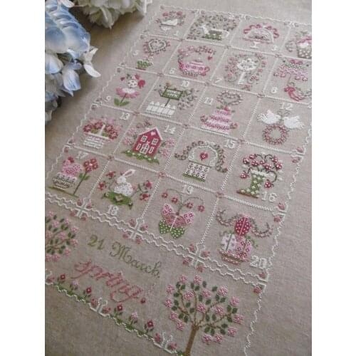 ZZ898 Home Fun Cross Stitch Kit Package Greeting Needlework Counted Cross-Stitching Kits New Style Joy Sunday Kits Embroidery