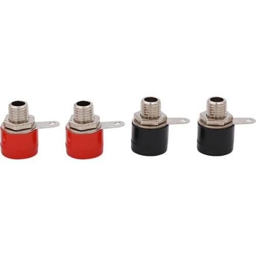 10Pcs 4mm Banana Socket Female Plug Binding Post Nut Connector 4mm Banana Plug Jack Connector