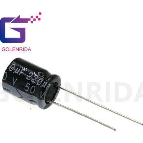 10PCS Electrolytic capacitor 50V220uF 10*13mm aluminum electrolytic capacitor 220uf 50v