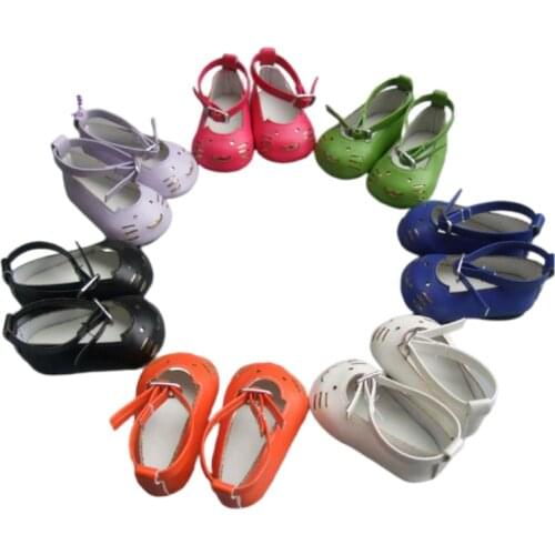 18 inch girl doll shoes reborn baby doll fashion leather shoes doll toys accessories