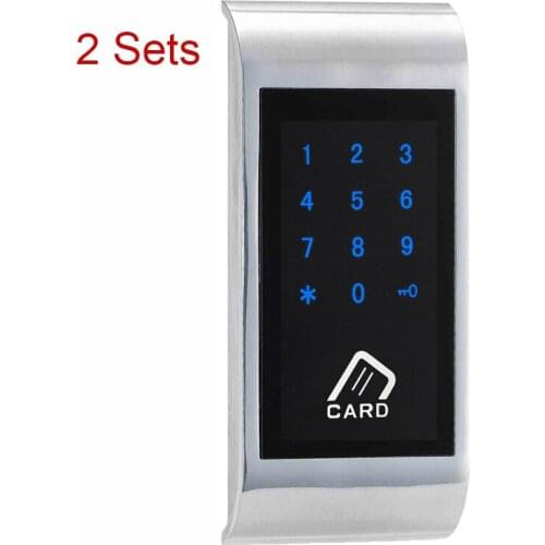 2 Sets Touch Keypad Password EM Card Key for Home Chip Strap for Public Electronic Cabinet Lock For SPA Swimming EM126-TS