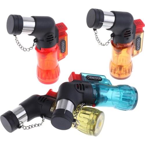2020 Flame at max Mini Butane Jet Torch Cigarette Color Plastic Fire Ignition Burner Windproof Lighter