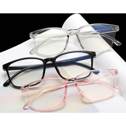 2021 Fashion Square Transparent Eyeglasses Frame for Men Retro Women Glasses Reading Glasses And Computer Prescription Eyewear