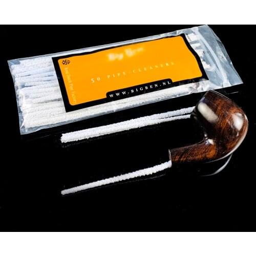 50PCS Cotton Smoking Pipe Cleaning Tool Smoke Pipe Cleaner for In Tight Space White Clean Rod Tobacco Pipes Accessories