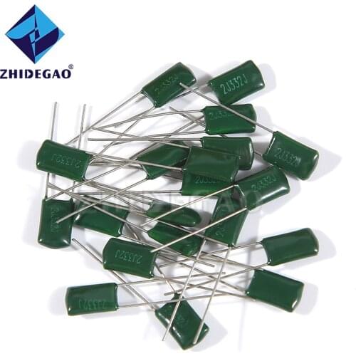 50pcs Polyester film capacitor 630V 1nF 1.5nF 10nF 22nF 33nF 47nF 2J102J 2J152J 2J222J 2J472J 2J682J 2J103J 2J223J 2J332J 2J473J