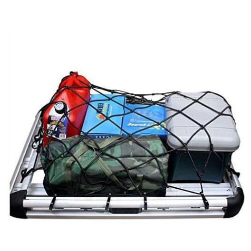 700x700mm Large Car Boot Van Truck Cargo Net Bungee Hooks Luggage Roof Rack