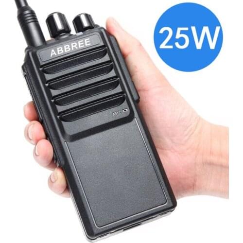ABBREE AR-25W 25Watts Powerful walkie talkie UHF 400-480MHz 10-50Km Long Range 4000mAh Li-ion Battery Two Way Radio