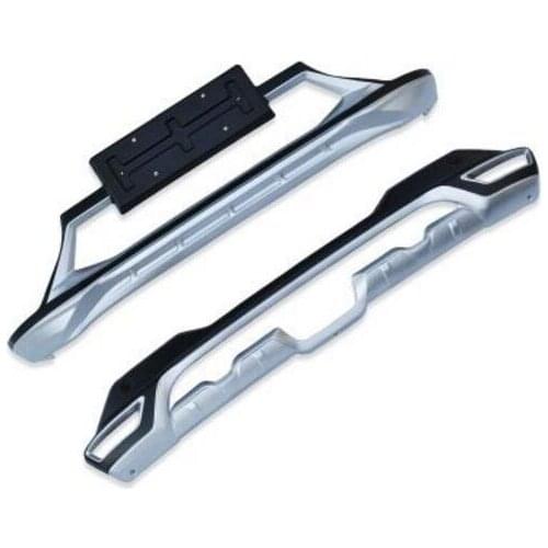 ABS Chrome Front + Rear Bumper Protector Guard Skid Plate For Nissan Qashqai 2016 2017 2018