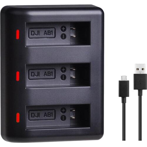 Batmax For DJI AB1 camera battery USB 3 Slots Charger for DJI Osmo AB1 Sport Action Camera