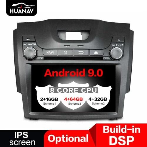 DSP Android 9.0 Car GPS Navigation DVD player For Chevrolet S10 ISUZU D-MAX 2012+ auto stereo head unit radio multimedia player