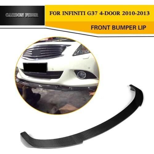 Car-Styling Carbon fiber Front Lip Spoiler for Infiniti G37 4 Door BASE Sedan Bumper 2010-2013