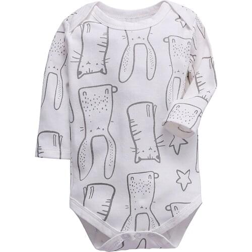 Newborn bodysuit baby boys girls clothing long sleeve 3 6 9 12 18 24 months toddler infant child kids clothes