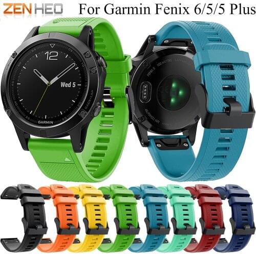 Quick Release Silicone Strap Watchband for Garmin Fenix 5/5 Plus Wrist Band For Garmin Forerunner 935/Quatix 5/Approach S60