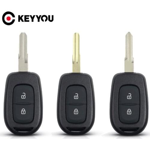 KEYYOU For Renault Duster Kwid Sandero Logan 2013 - 2018 Auto Key VAC102 K11 Blade 2 button Car Remote key Shell Case