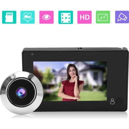 Digital Door Viewer Video Doorbell Smart Wireless 4.3in TFT Color Screen 145 ultra-wide angle for Home for Hotel for Apartment
