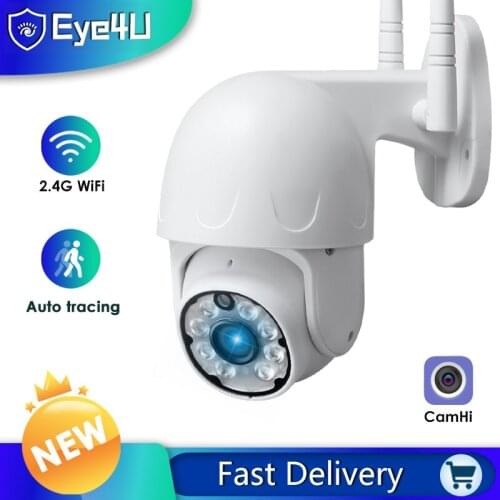 1080P IP Camera WiFi Surveillance Outdoor Indoor CCTV Security Camhi Camera Mail Alarm Auto Tracking Color Night Vision IP66