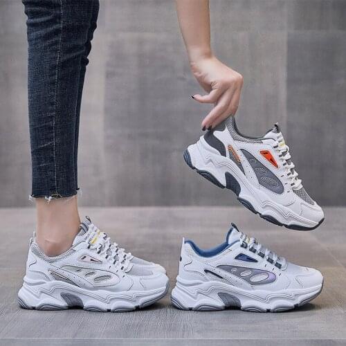 Women Shoes 2021 Autumn Fashion Increase Sneakers Women Platform Lace Up Running Shoes Women Breathable Casual Shoes Zapatillas
