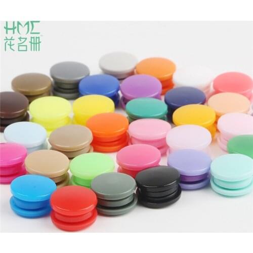 Hot Sale 20Sets T5 12mm Round Plastic Snaps Button Fasteners Garment Accessories For Baby Clothes Clips Quilt Cover Sheet Button