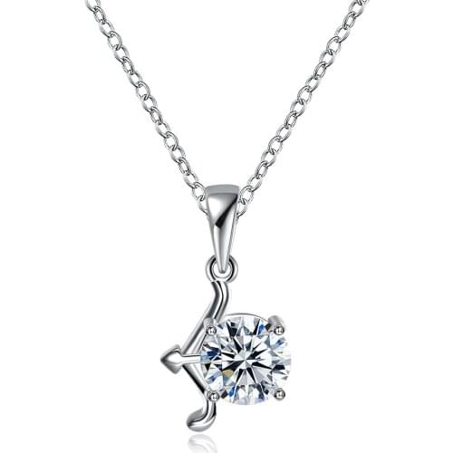 Bride Necklace Fashion Jewelry Silver Plated Pendant Necklace For Women Handmade constellation Silver Jewellry