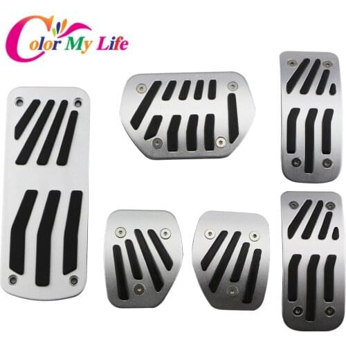 Color My Life Stainless Steel Car Pedals for CITROEN C3 C4 for DS 3 4 6 DS3 DS4 DS6 2013 - 2020 Gas Brake Pedal Cover Rest Pedal