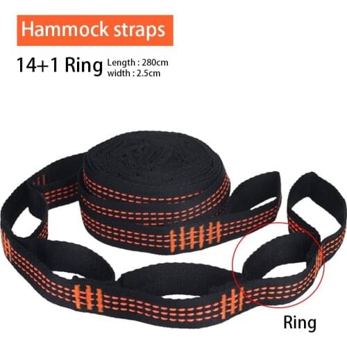 Essential Can Hold 200kg OutDoor Camping Hiking Hammock Hanging Belt Hammock Strap Rope with Metal Buckle Load Bind Rope
