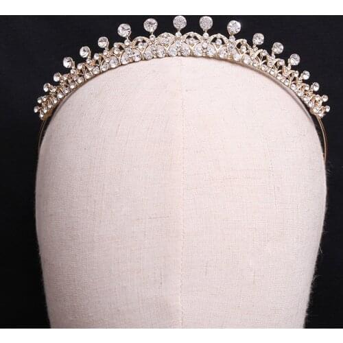 Bridal Headband Single Row Headbands Fine Encrusted Rhinestone Alloy Fashion Hairband Hair Loop Accessories LL@17
