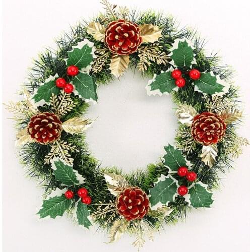 Christmas wreath 30cm wreath Export Japan madder Christmas decoration bar KTV supplies