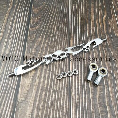 Silver Chrome Skull Gear Shift Shifter Linkage Softail Dyna Road Electra Street Glide FLHT for Harley Motorcycles