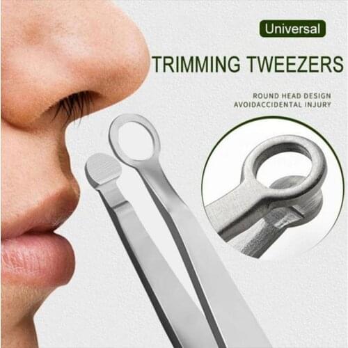 Universal hair removal machine trimming tweezers 1pc anti-static precision stainless steel pliers