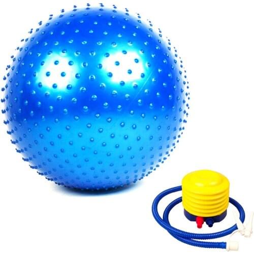 65CM Thickened Yoga Ball Environmental Protection Explosion-proof Fitness Ball With Thorn Massage Ball With Air Inflatable Pump