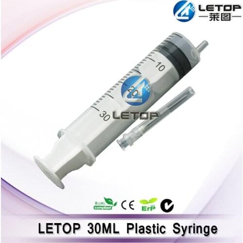 The 10ml/60ml/100ml plastic Syringe use the cleaning flush to cleaning the printhead